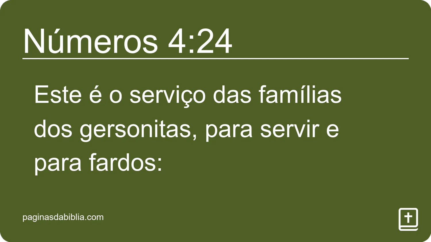 Números 4:24