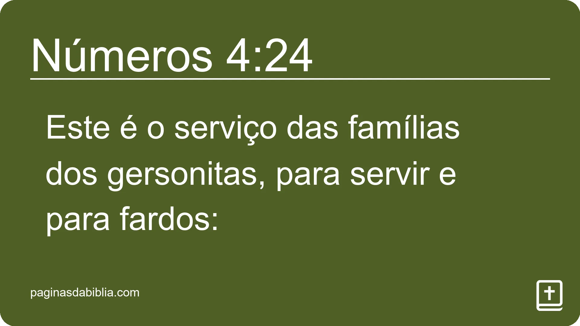 Números 4:24