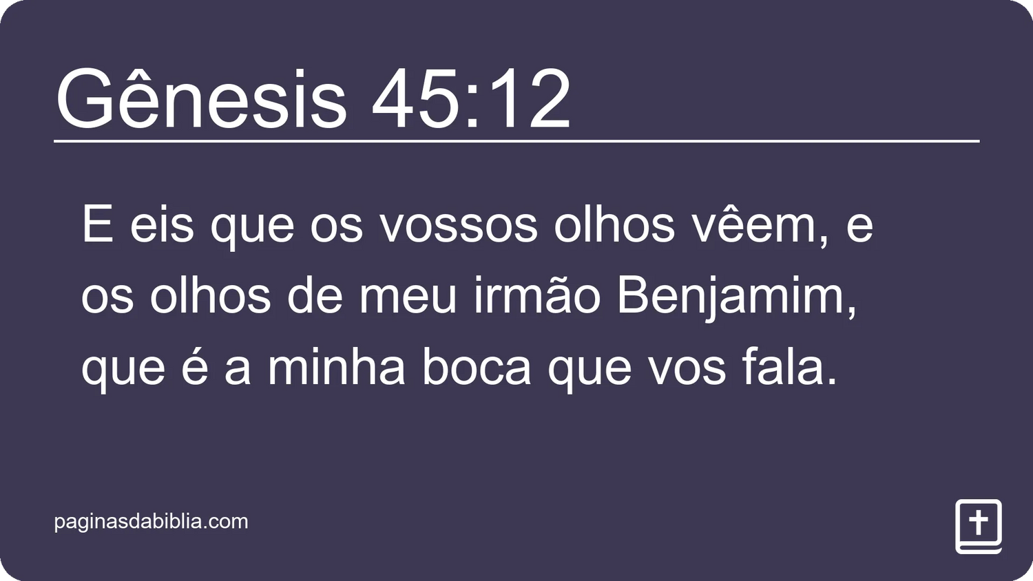 Gênesis 45:12