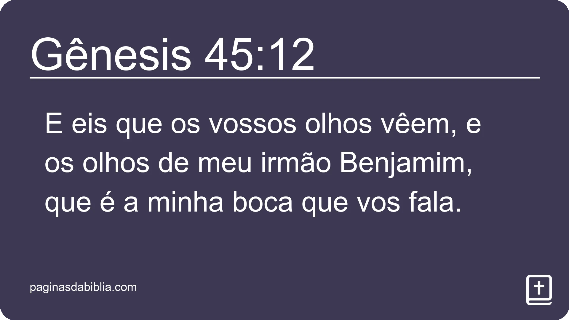 Gênesis 45:12