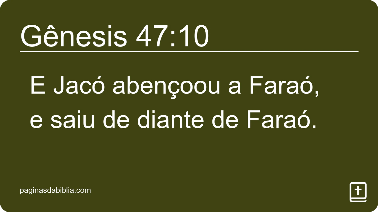 Gênesis 47:10