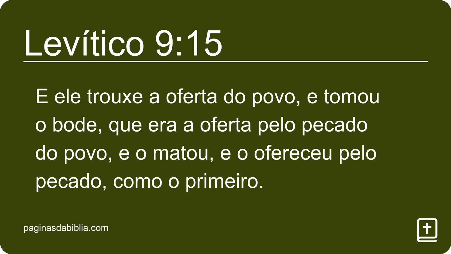 Levítico 9:15