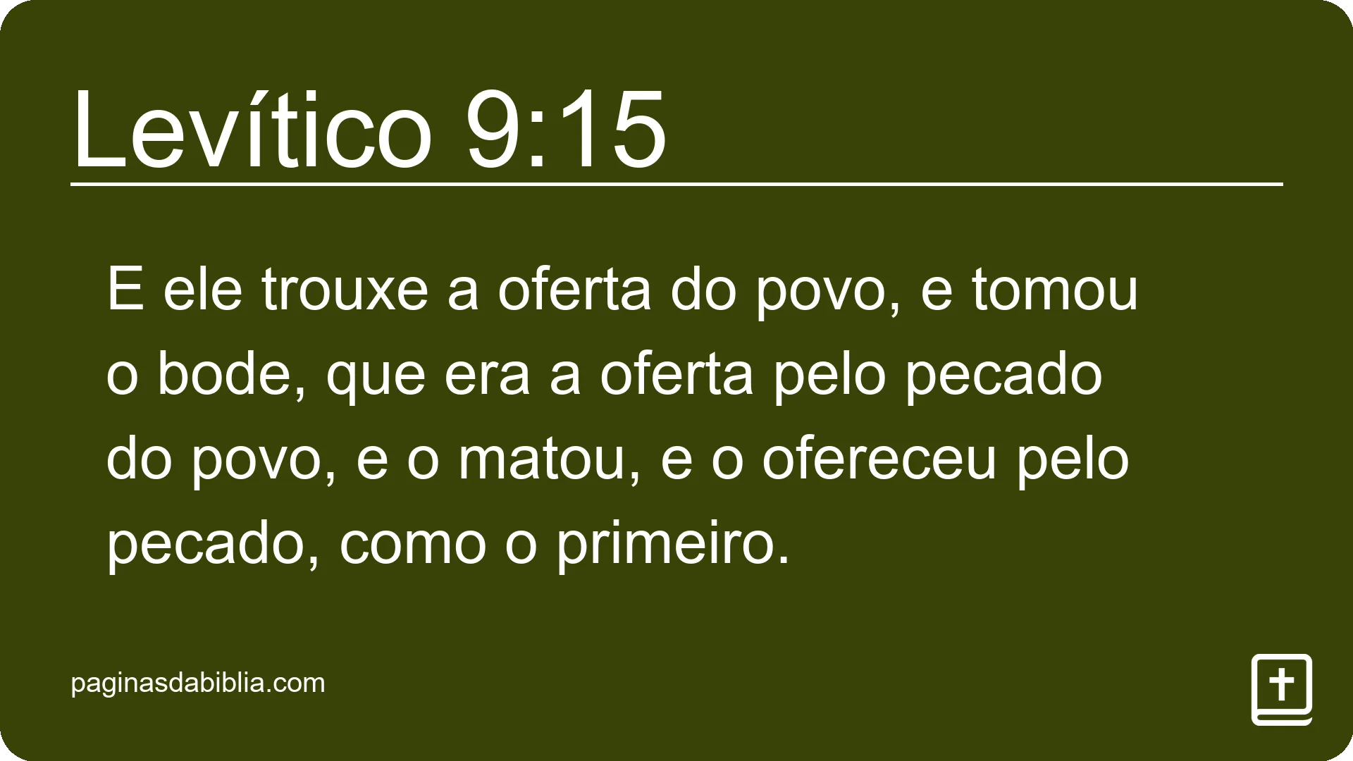 Levítico 9:15