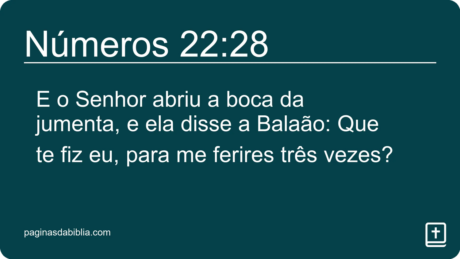 Números 22:28