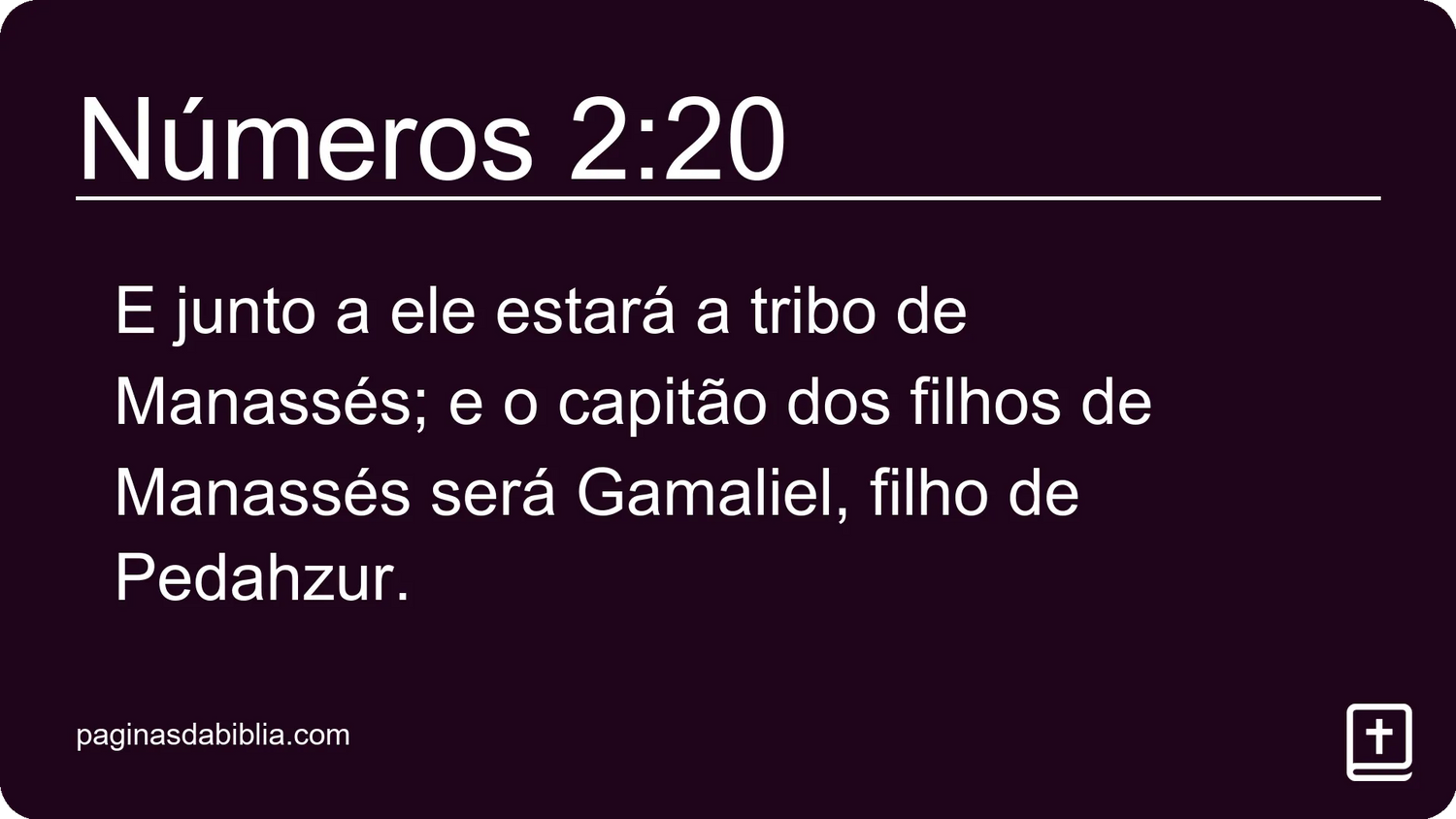 Números 2:20