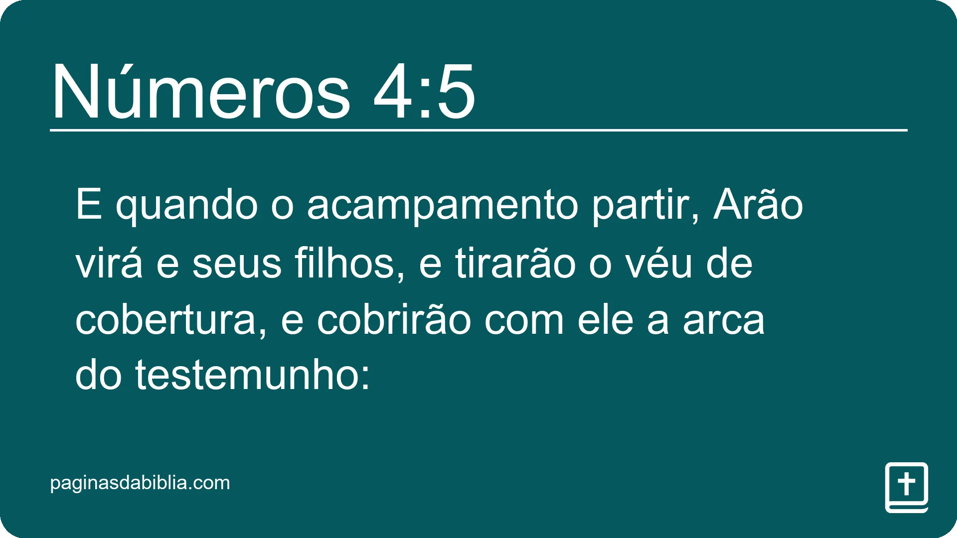 Números 4:5