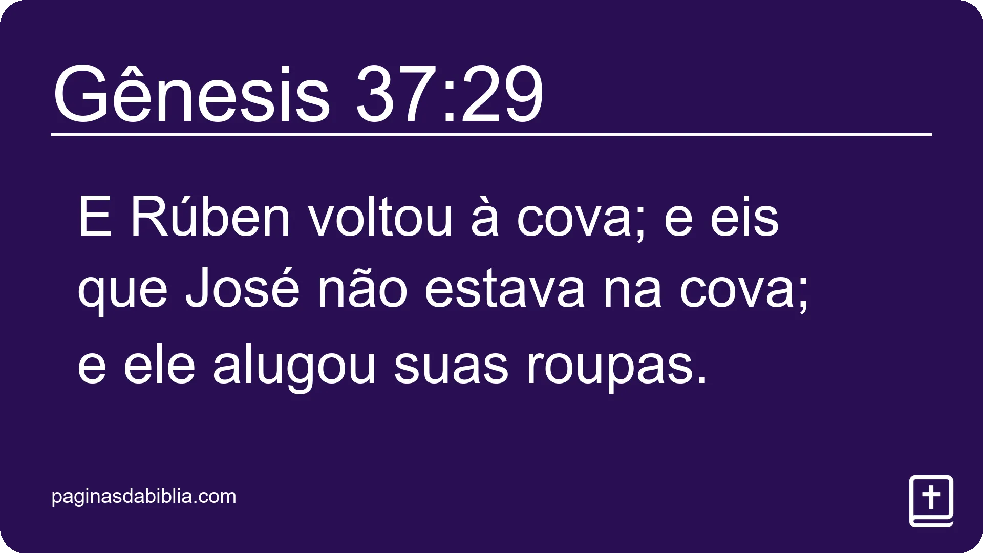 Gênesis 37:29