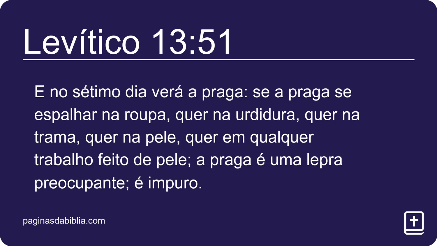 Levítico 13:51