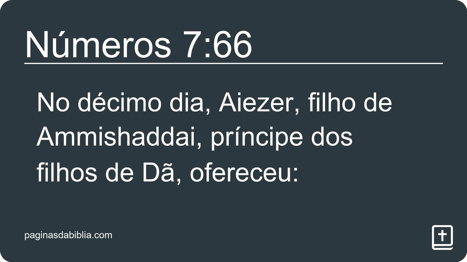 Números 7:66