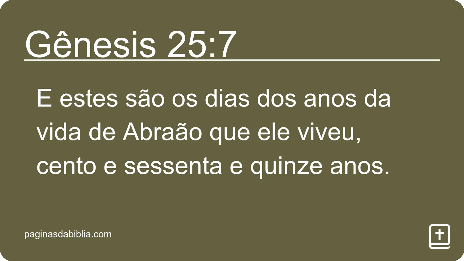 Gênesis 25:7