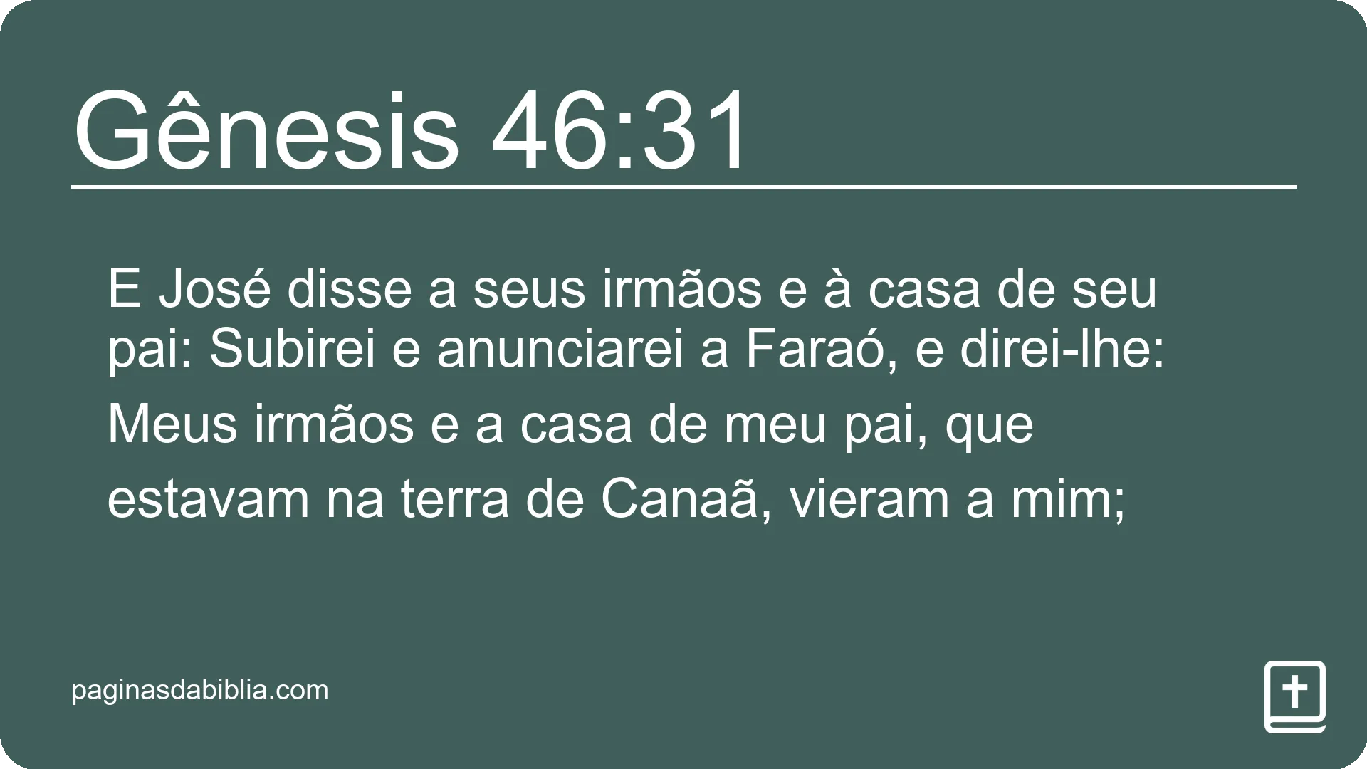 Gênesis 46:31