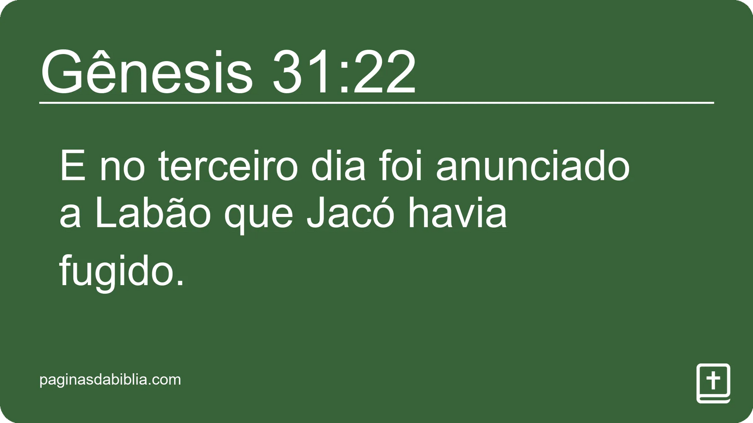 Gênesis 31:22