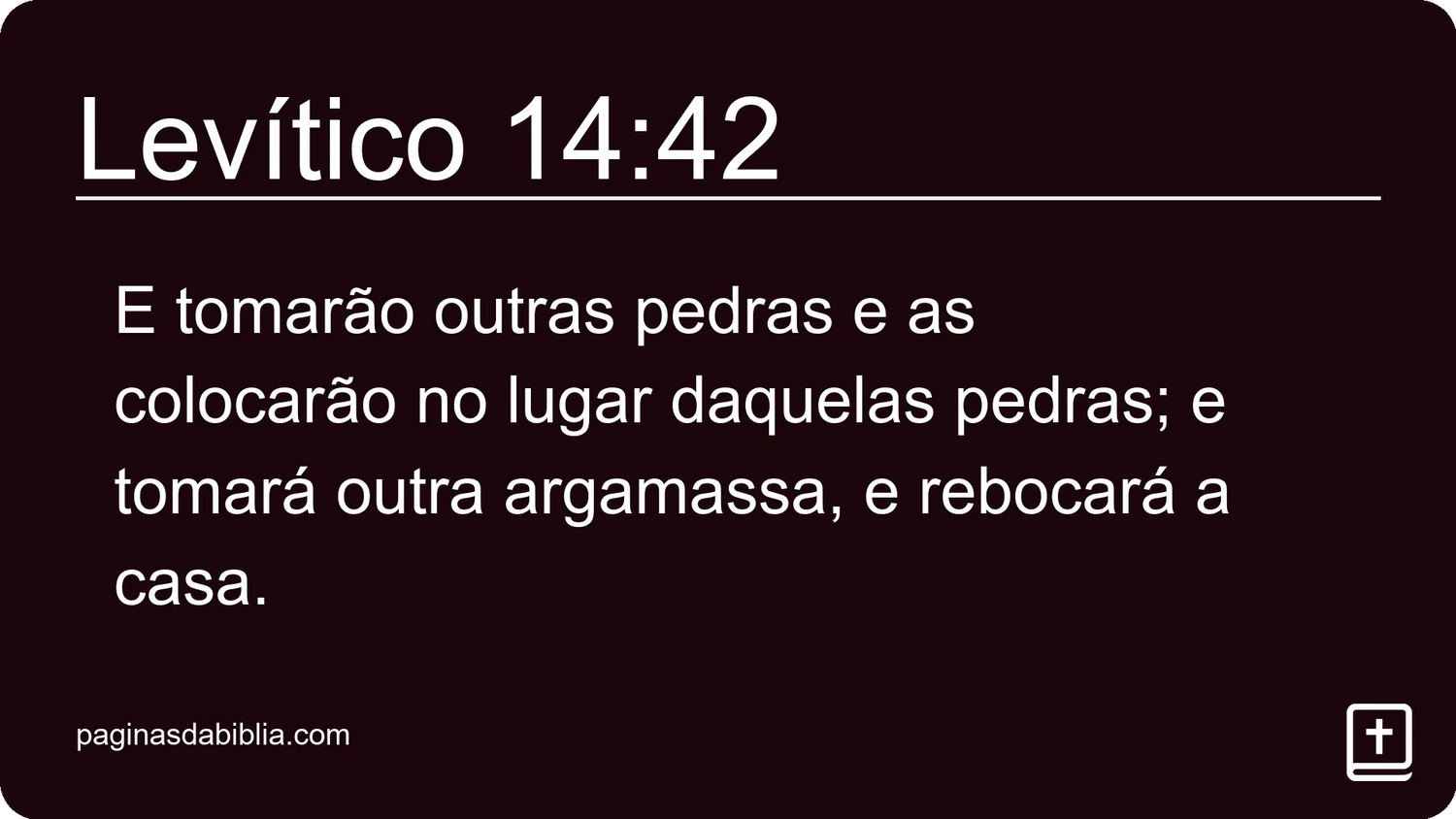 Levítico 14:42