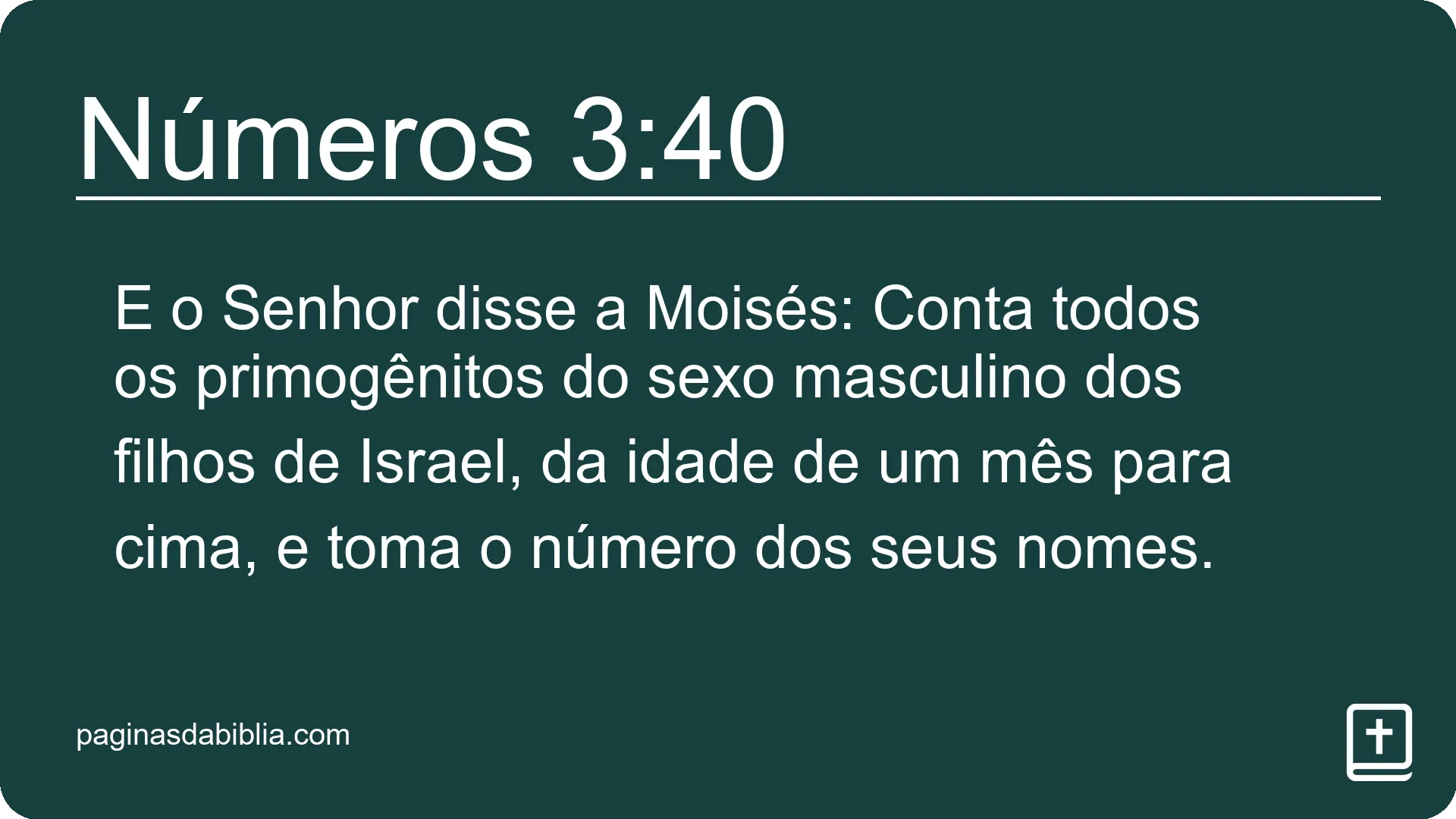 Números 3:40