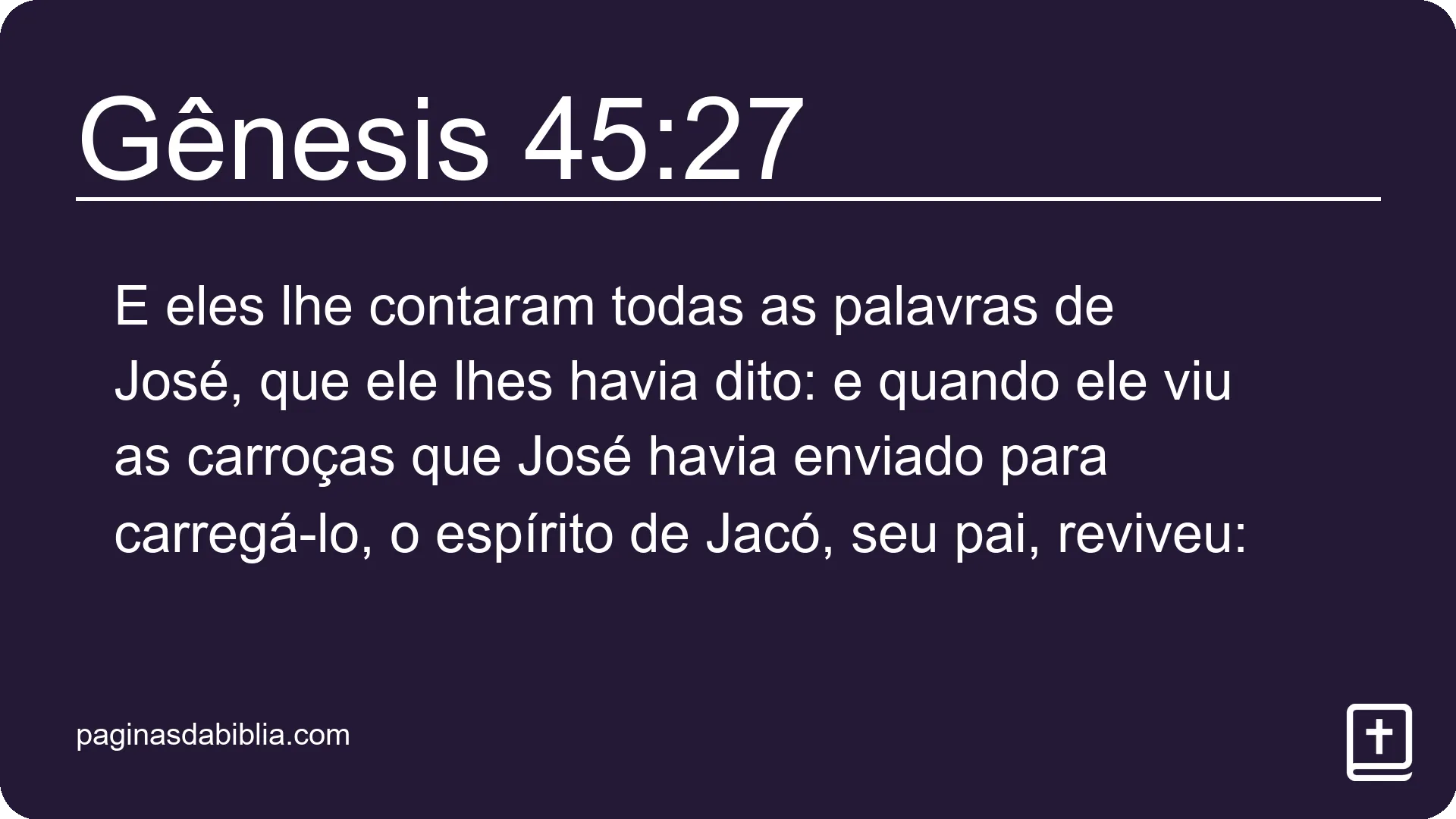 Gênesis 45:27