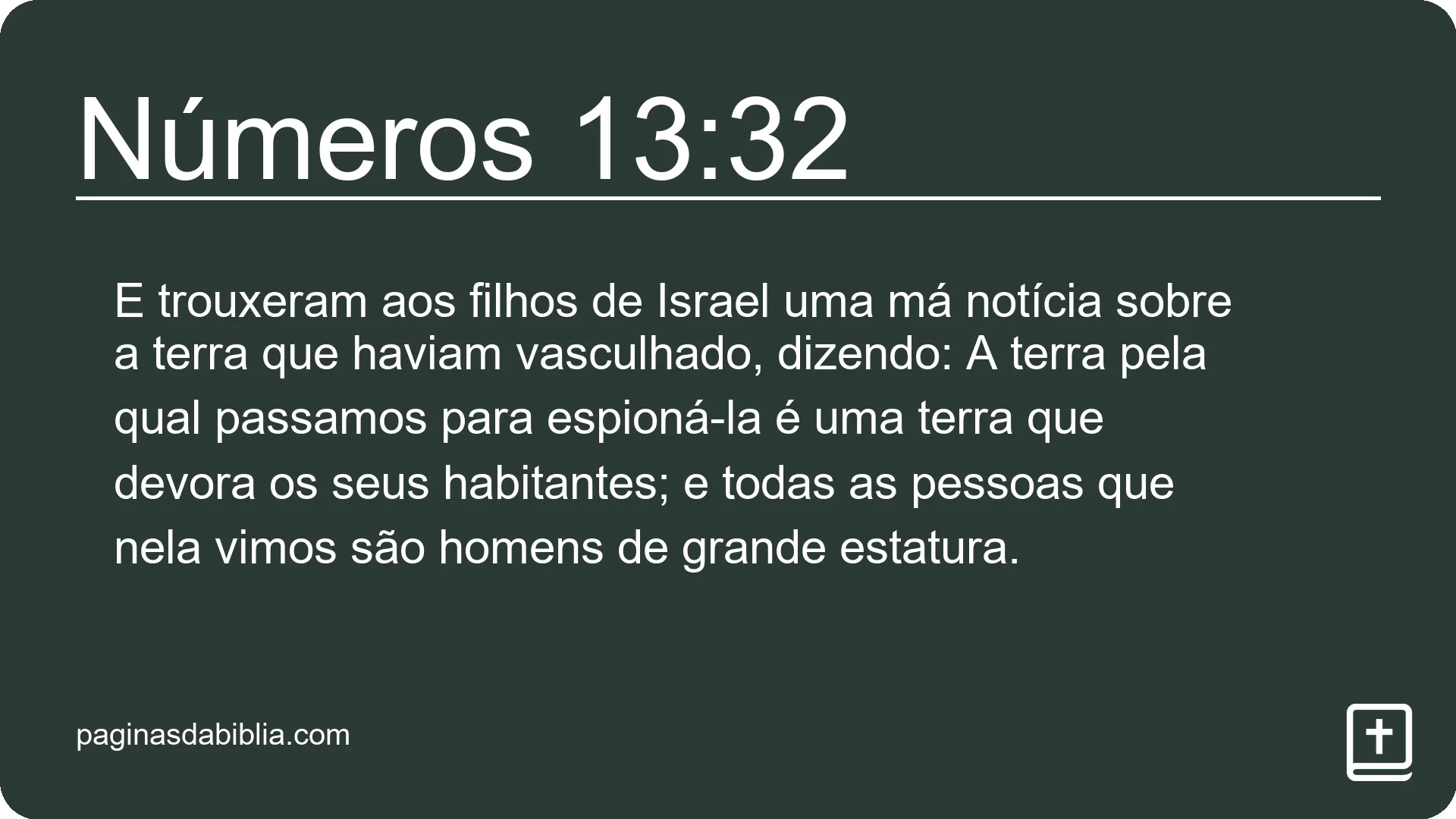 Números 13:32