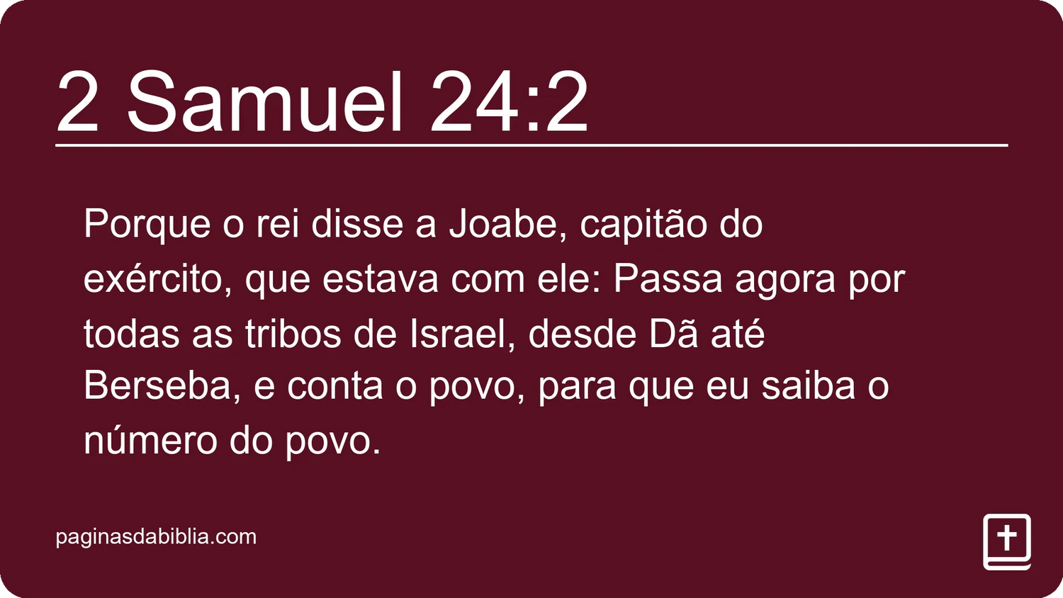 2 Samuel 24:2