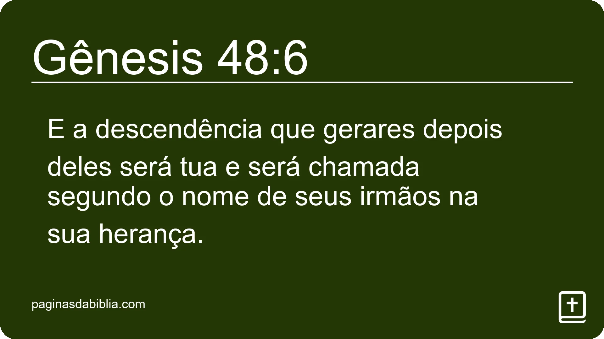 Gênesis 48:6