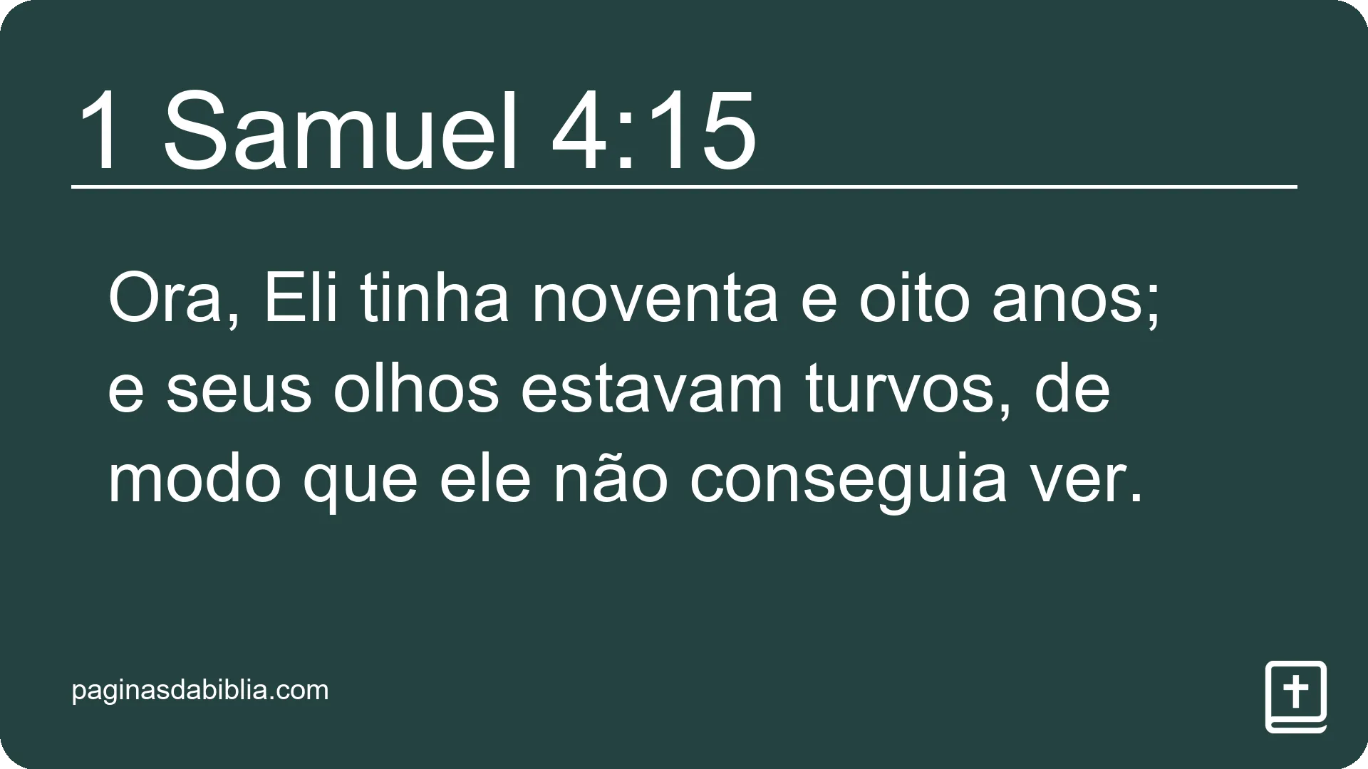 1 Samuel 4:15