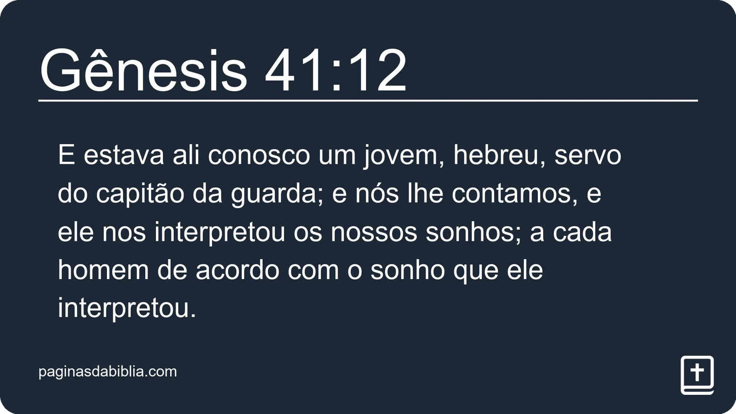 Gênesis 41:12