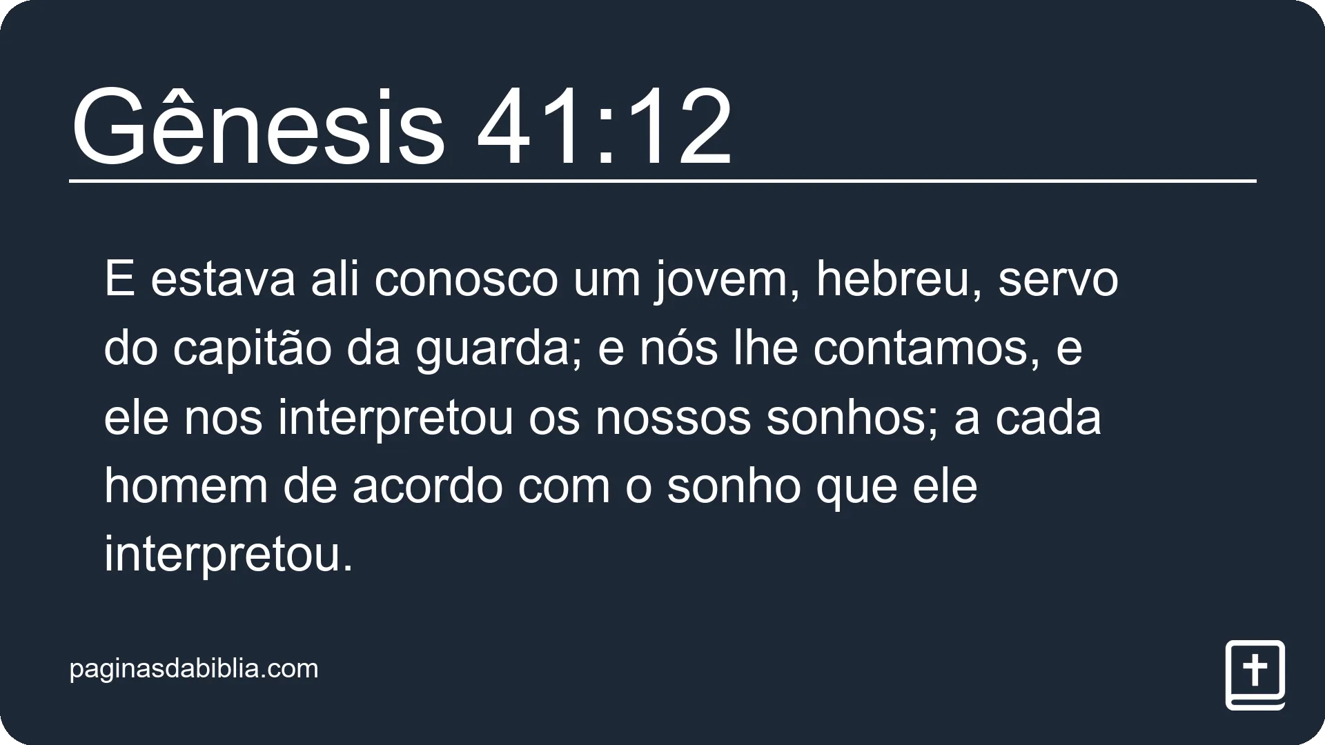 Gênesis 41:12