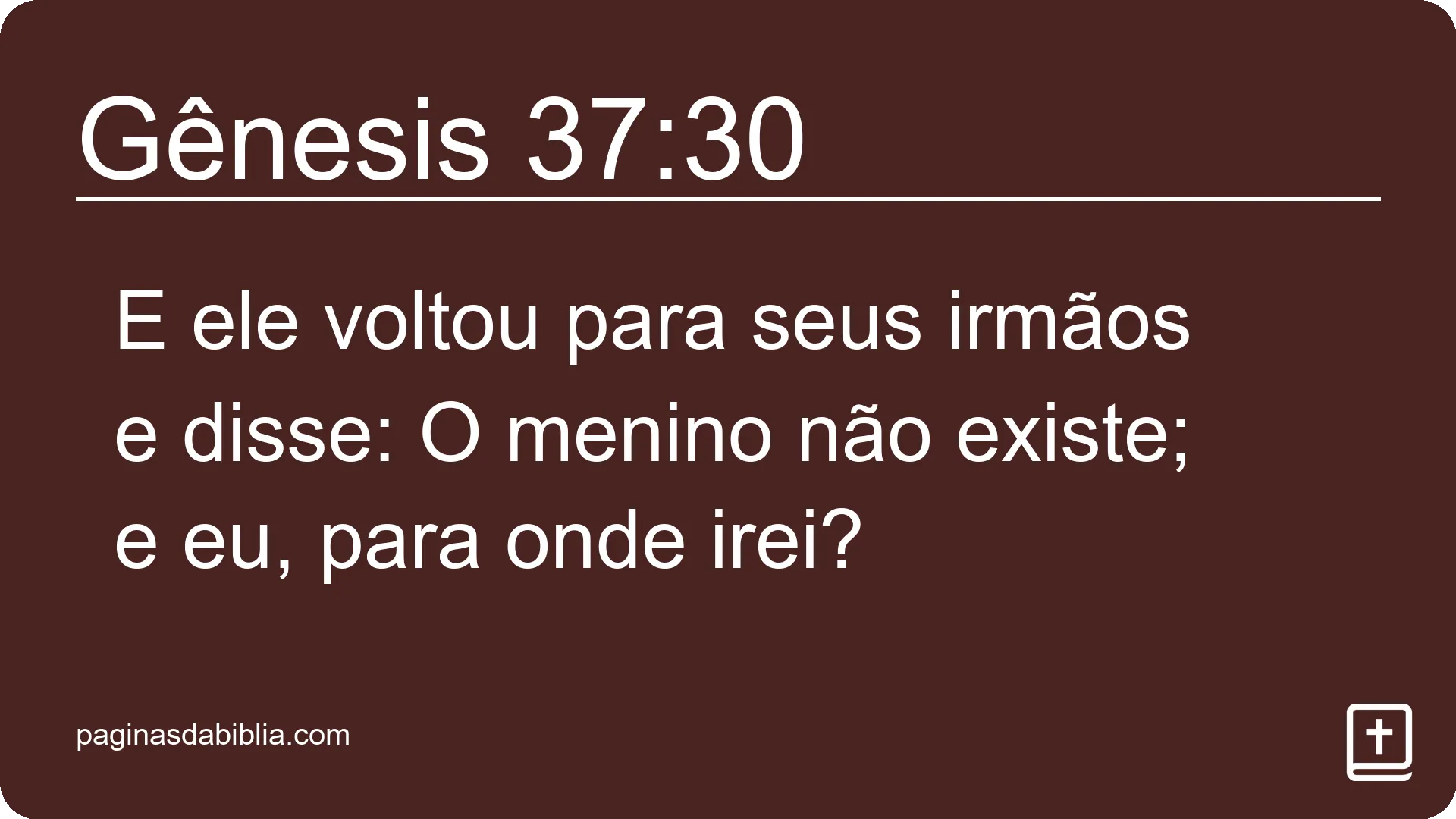 Gênesis 37:30