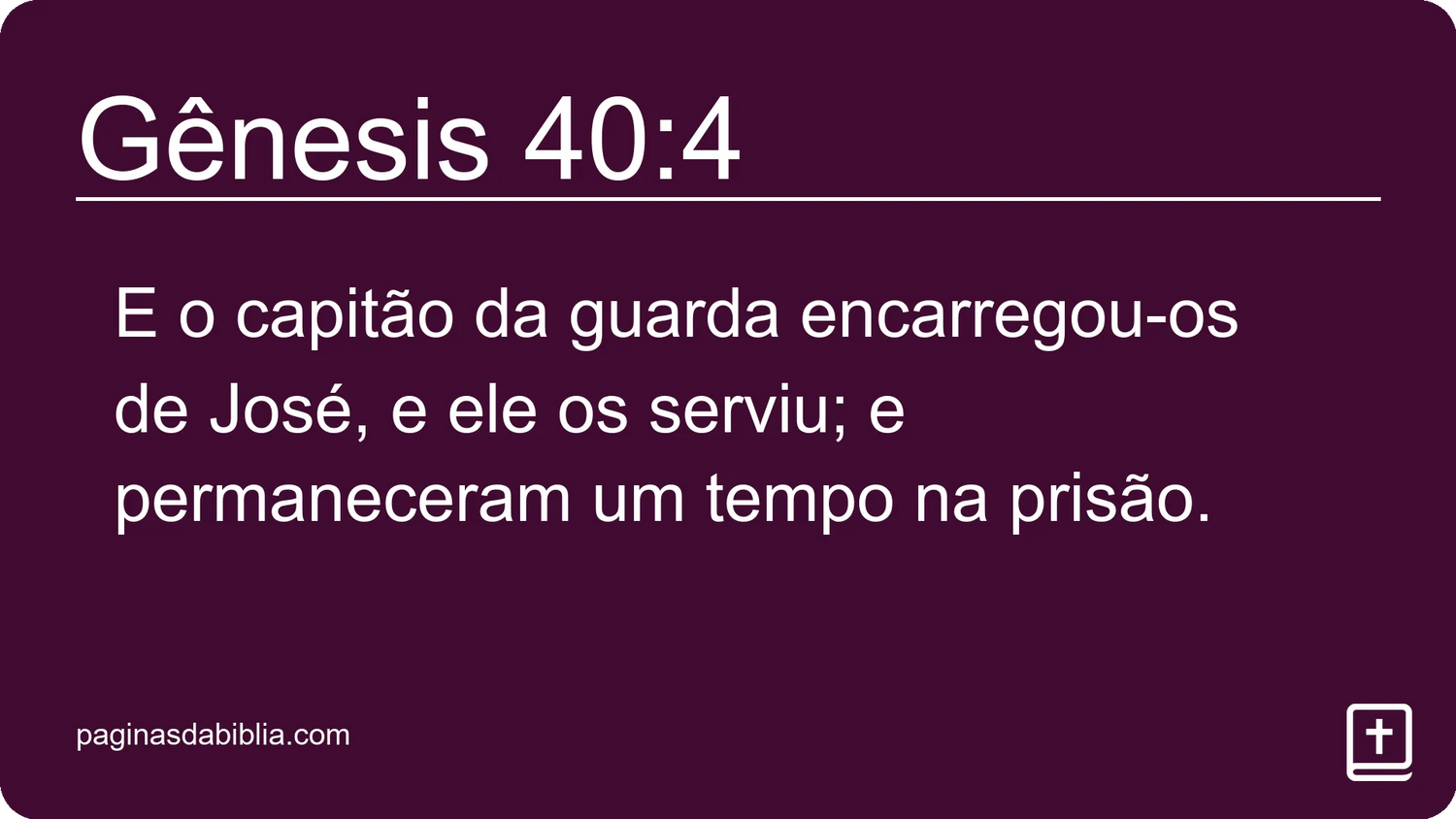 Gênesis 40:4