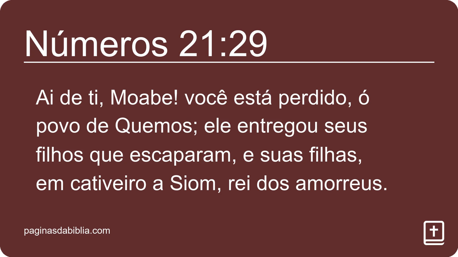 Números 21:29