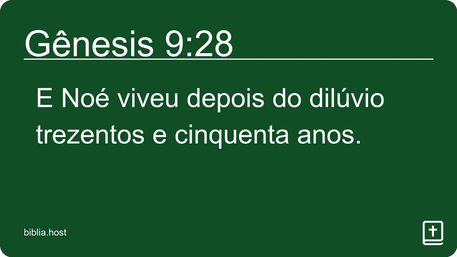 Gênesis 9:28