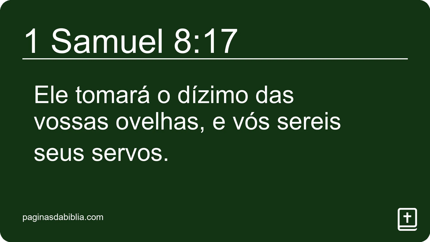 1 Samuel 8:17