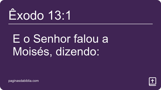 Êxodo 13:1