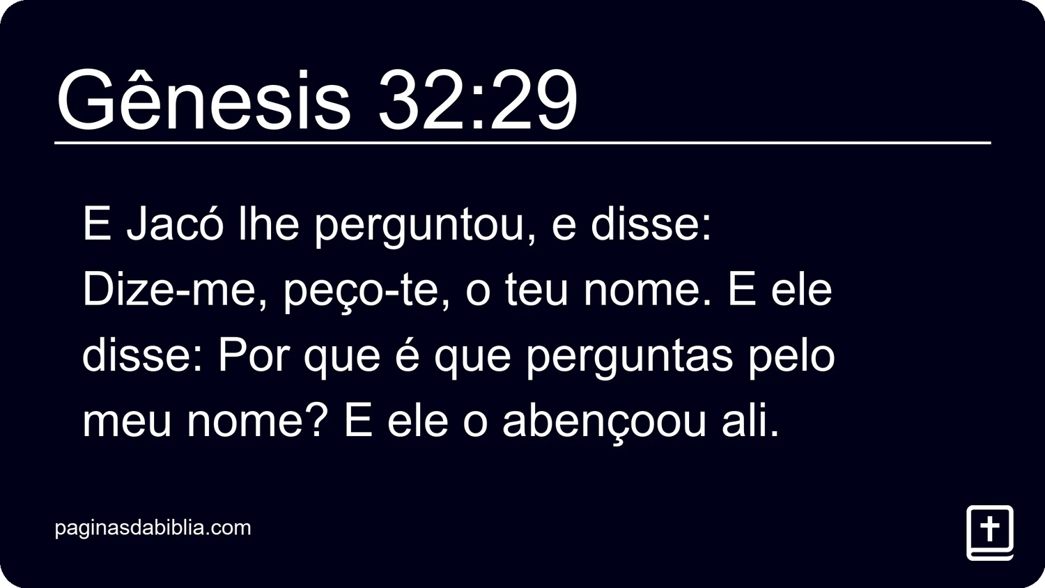 Gênesis 32:29