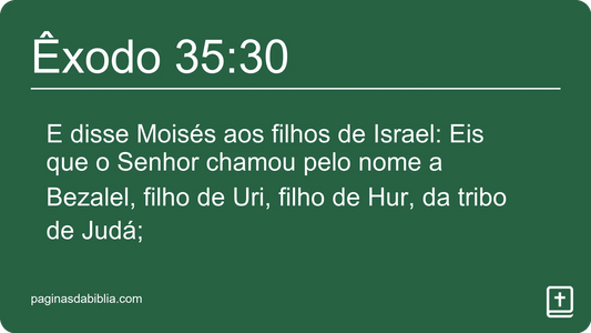 Êxodo 35:30