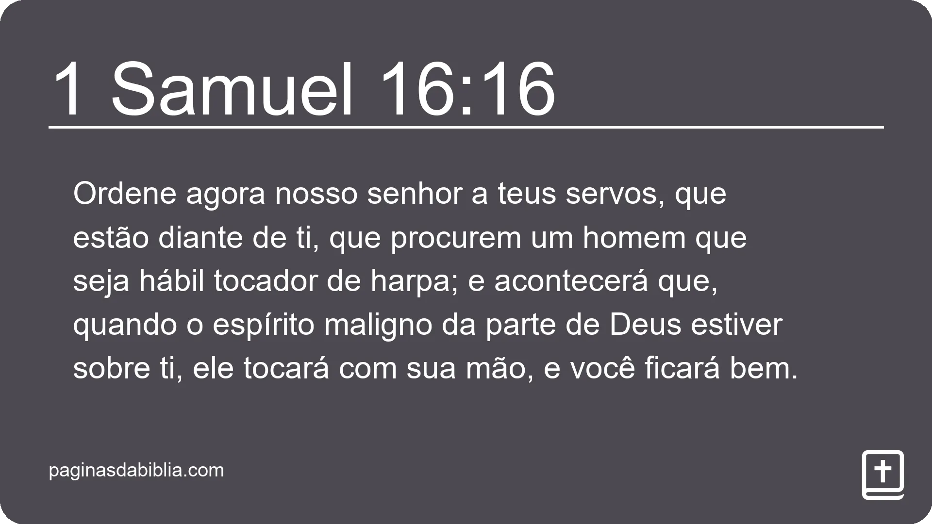 1 Samuel 16:16