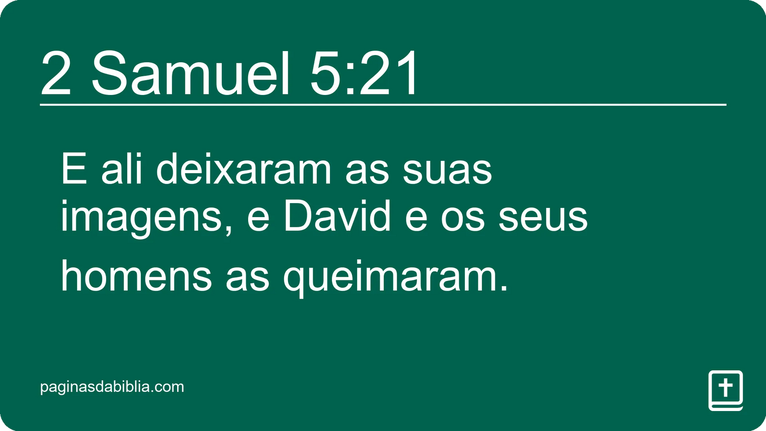 2 Samuel 5:21