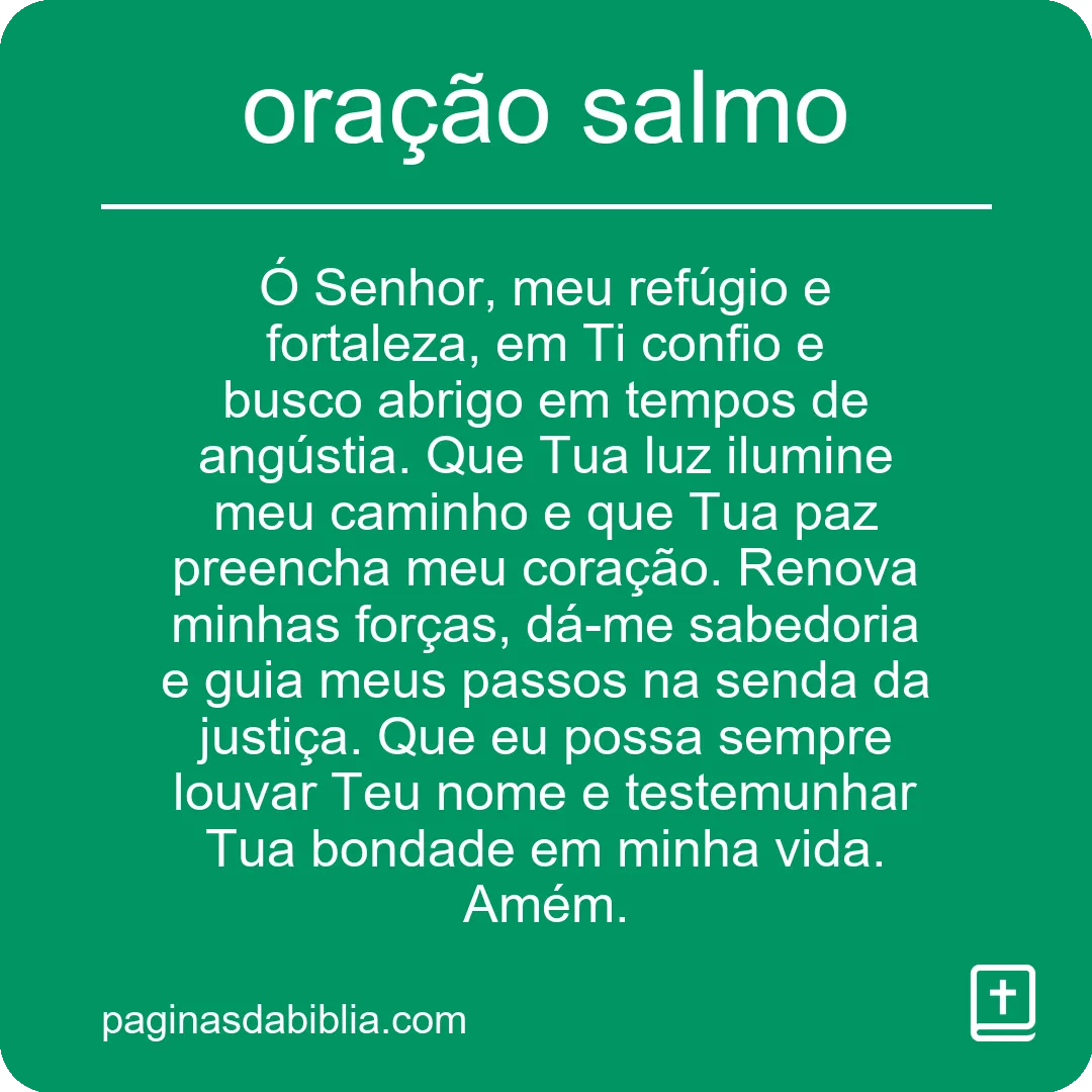 oração salmo