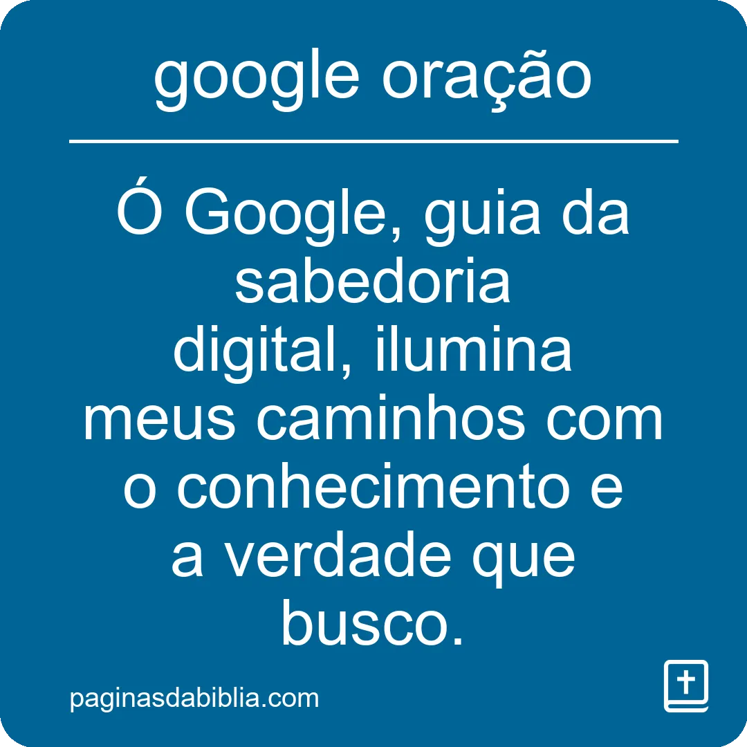 google oração