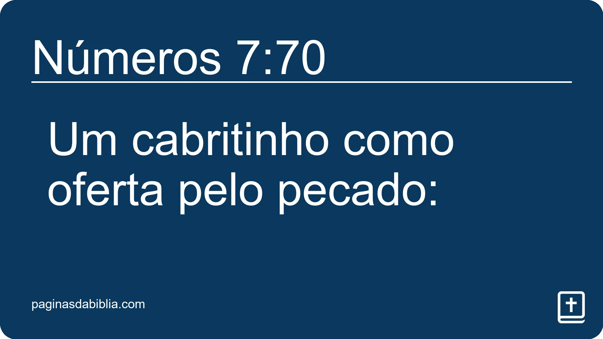 Números 7:70