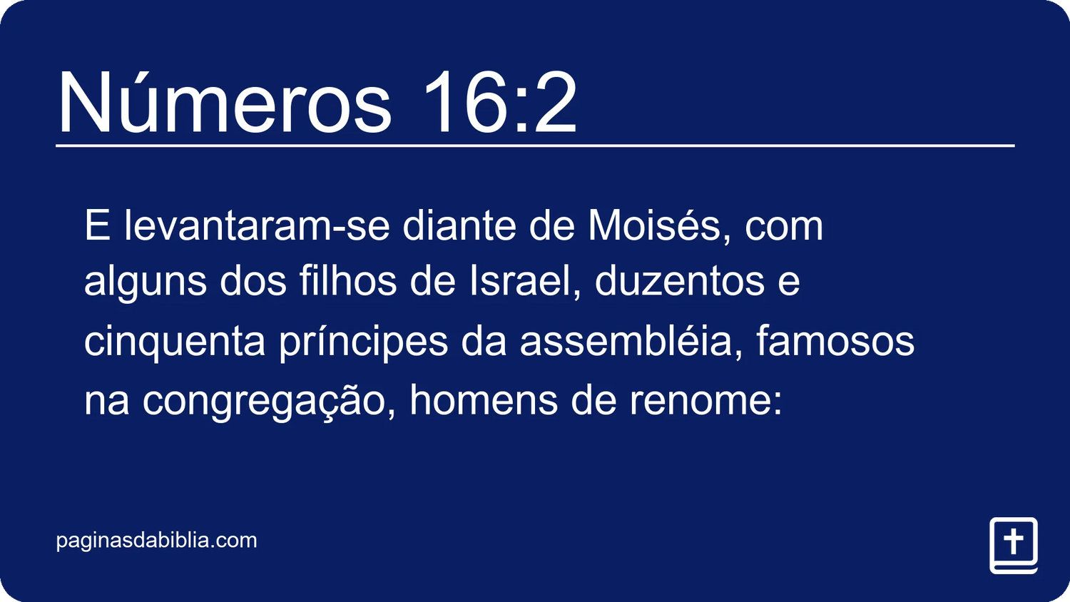 Números 16:2