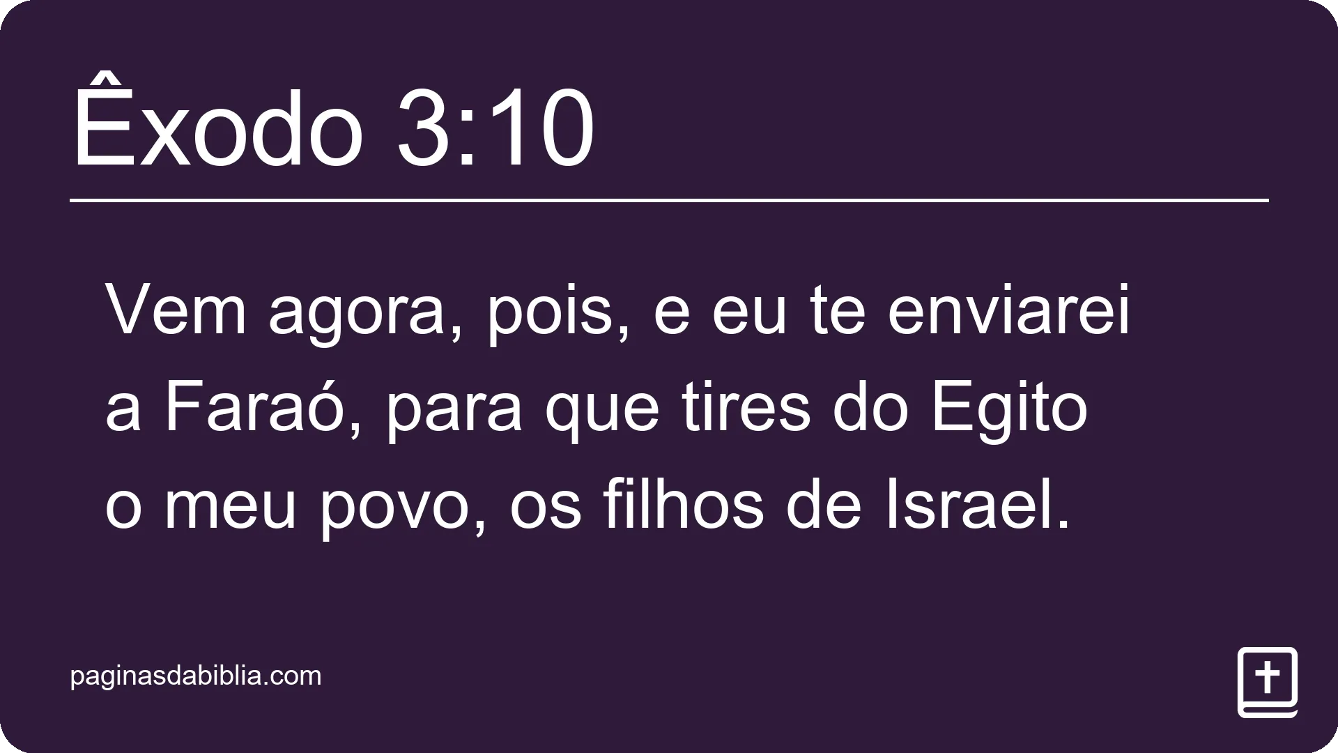 Êxodo 3:10