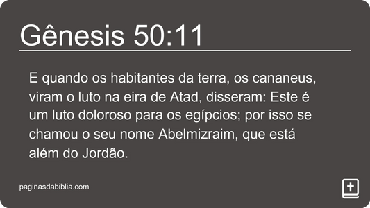 Gênesis 50:11