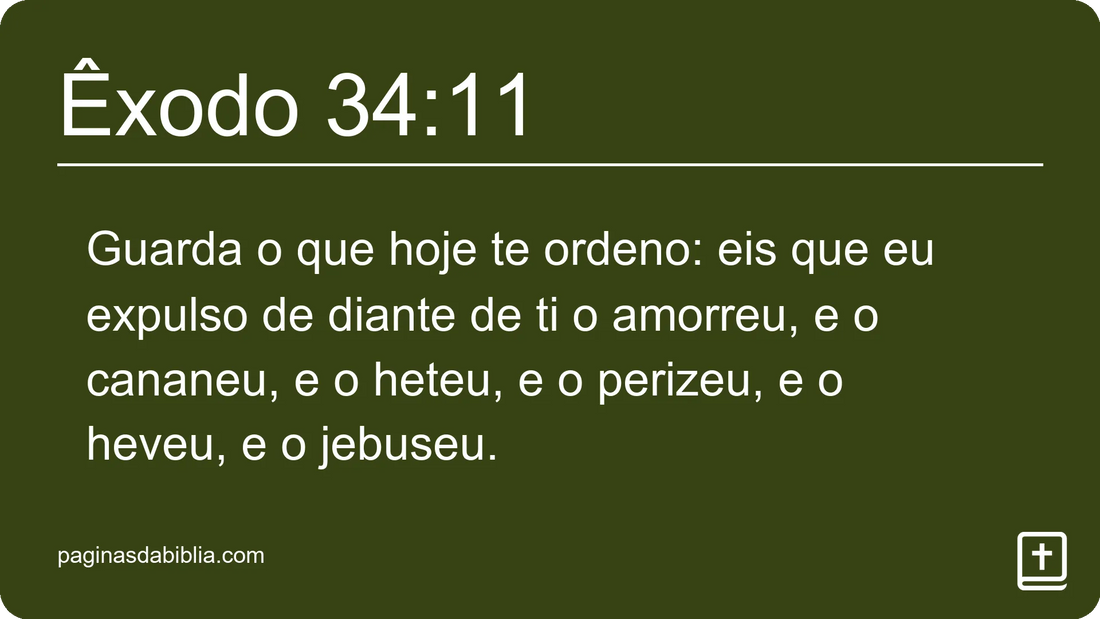 Êxodo 34:11