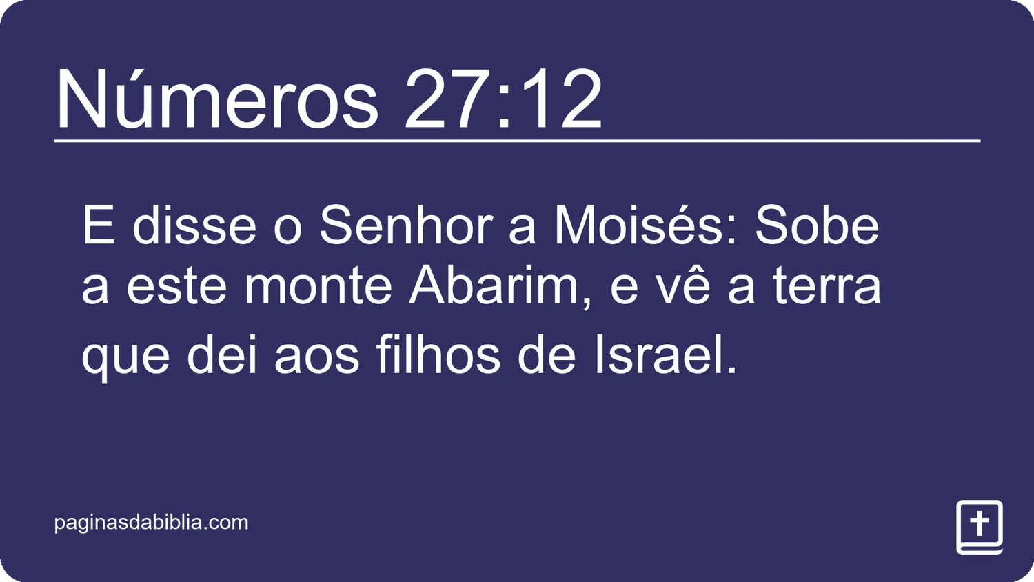 Números 27:12