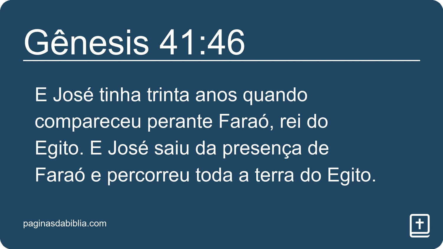 Gênesis 41:46