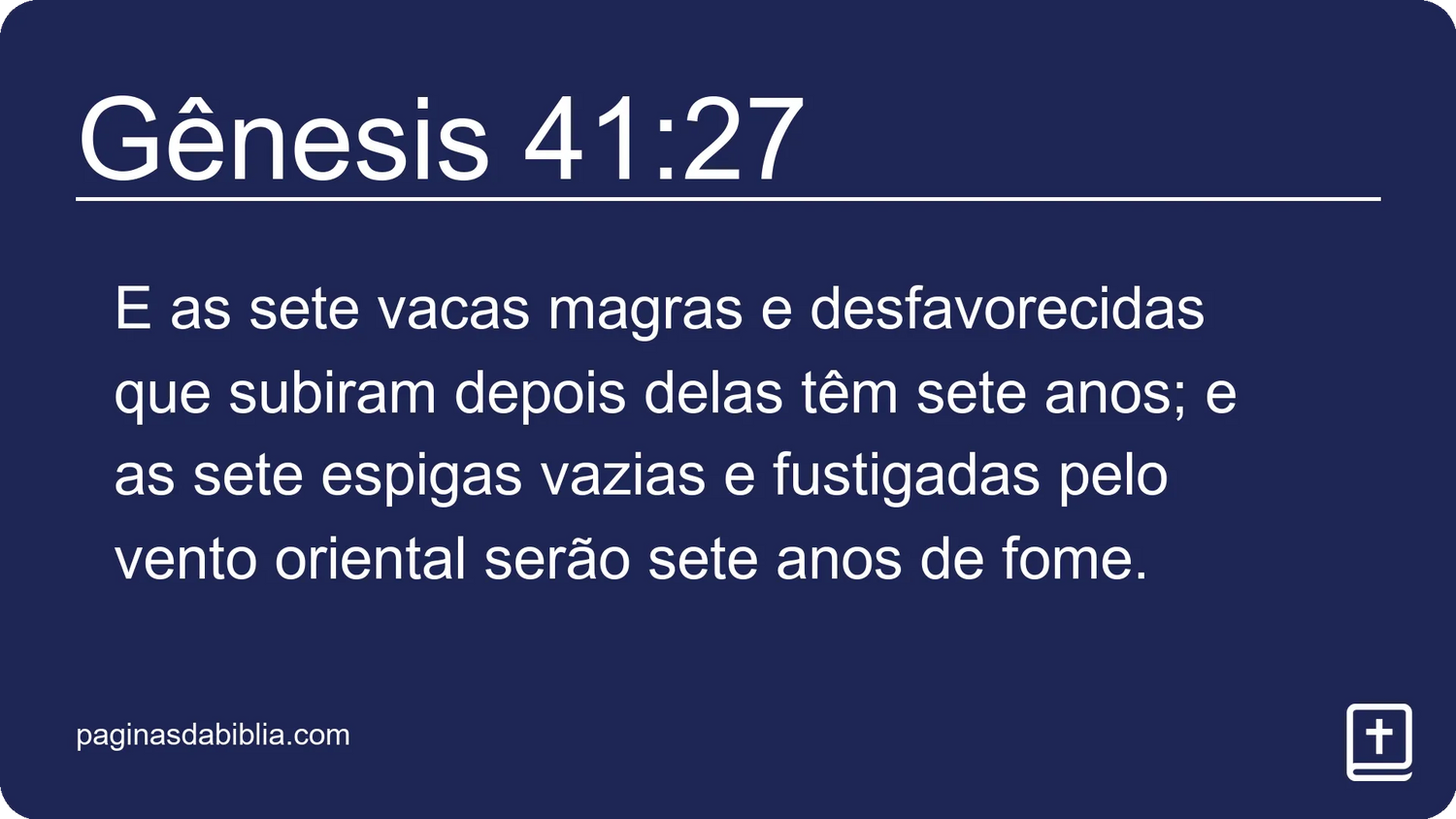 Gênesis 41:27