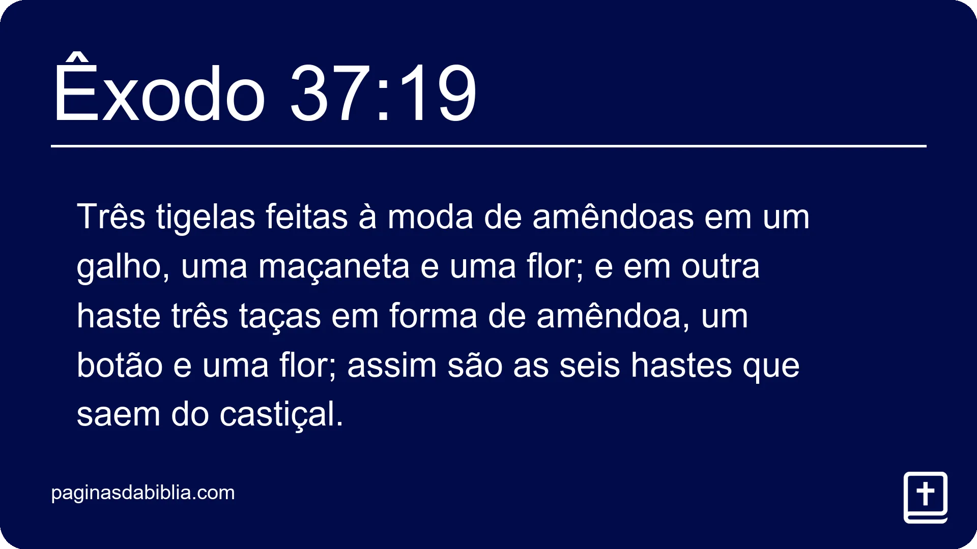 Êxodo 37:19