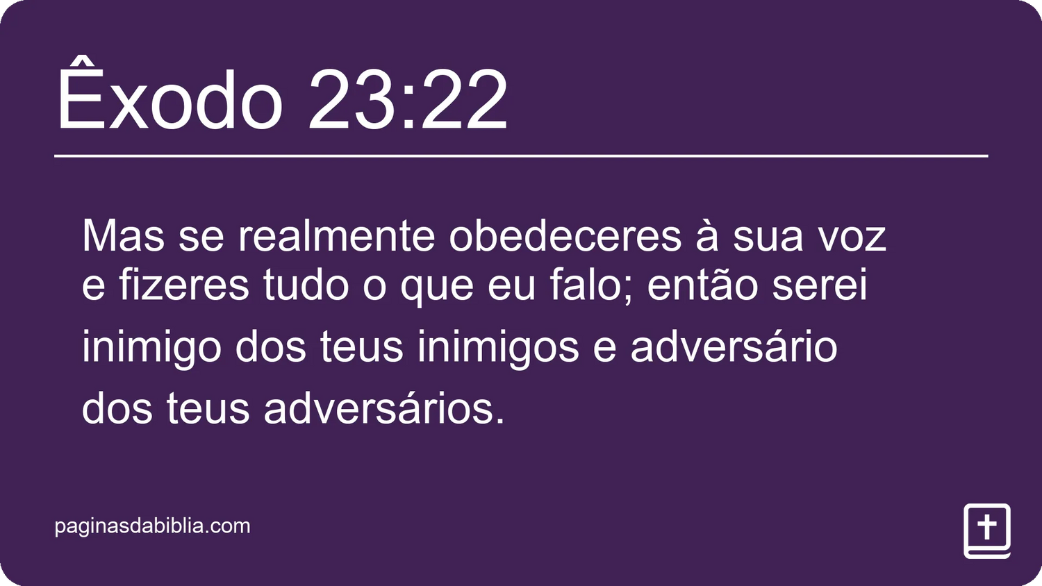 Êxodo 23:22