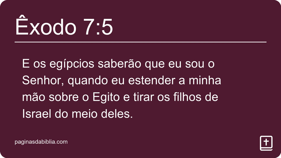 Êxodo 7:5