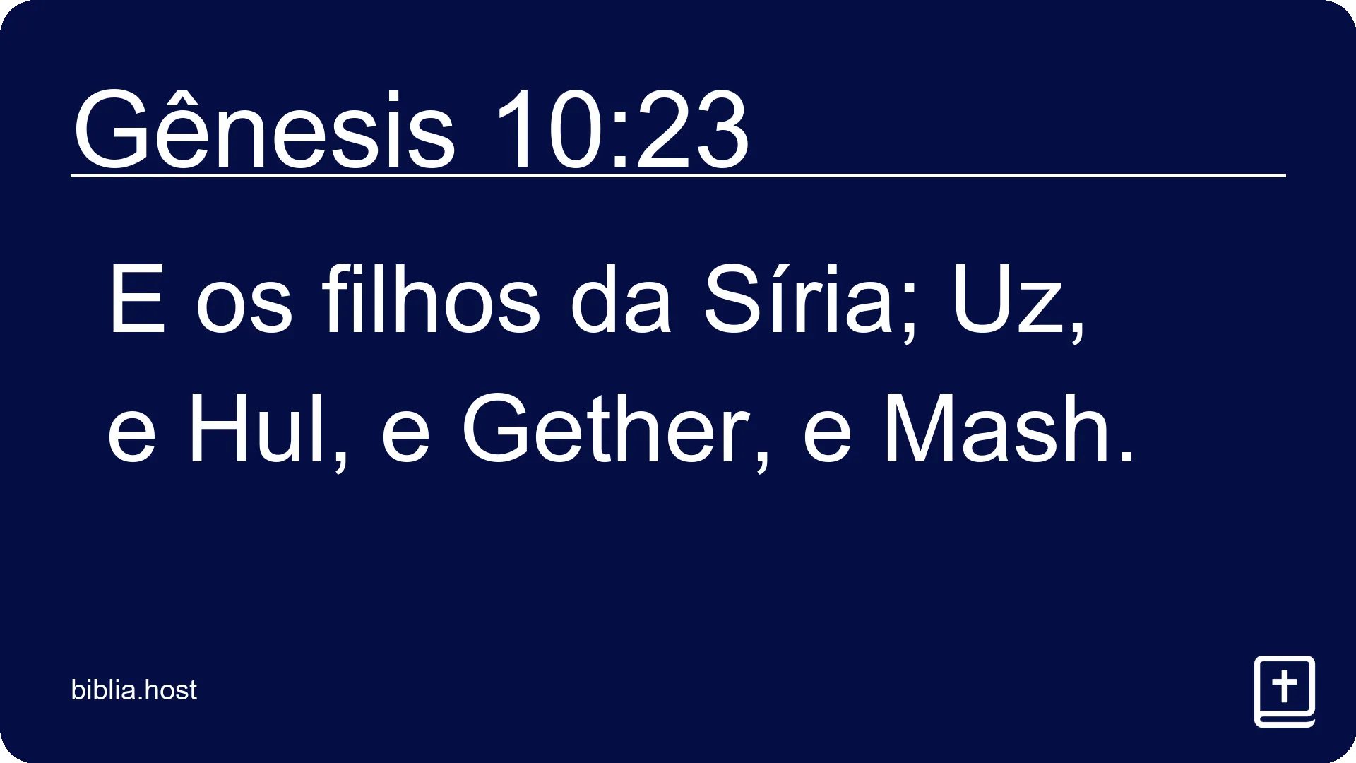 Gênesis 10:23