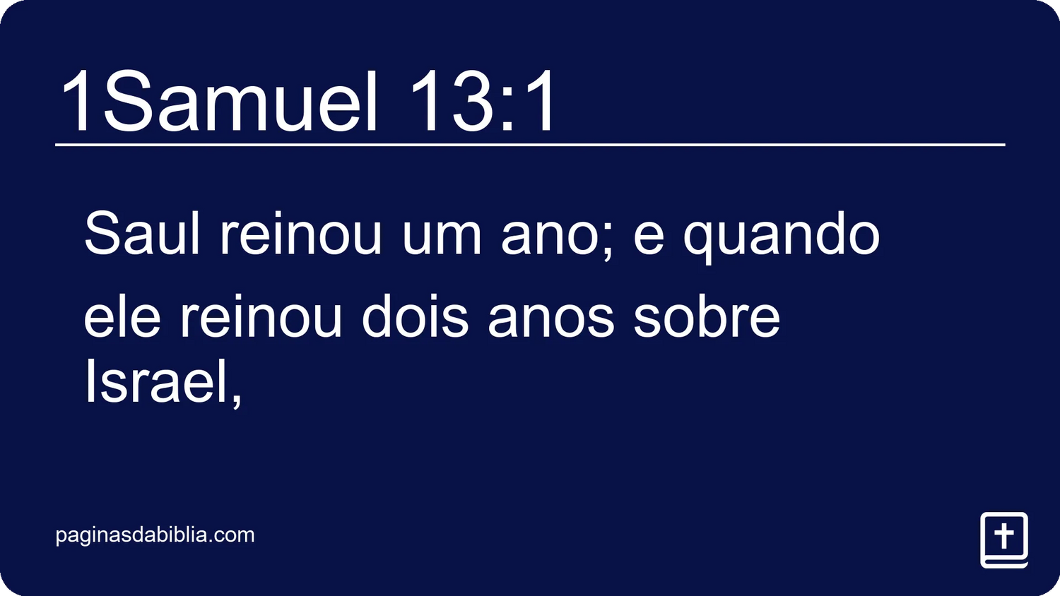 1Samuel 13:1